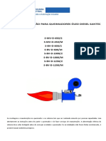 Queimador - MANUAL - S-MV-D-450 e S-BV-600-1000-1250 - DIESEL - 2018