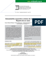 2011 Osteomielitis Supurativa Crónica de La Mandíbula. Reporte de Un Caso