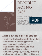 An Act To Promote Animal Welfare in The Philippines, Otherwise Known As "The Animal Welfare Act of 1998"