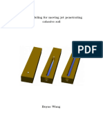 CFD Modeling For Moving Jet Penetrating Cohesive Soil