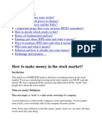 How To Make Money in The Stock Market?: Inroduction