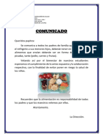 Comunicado 25-04 Importante