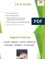 TGE 2018 Regimes Políticos