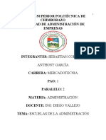 Escuelas Del Pensamiento Administrativo