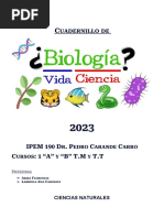 Cuadernillo Biologia 1ro - 2023