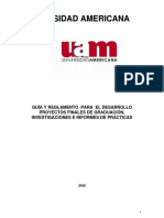 Reglamento para El Desarrollo Proyectos Finales de Graduacion Investigaciones e Informes de Practica 1