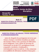 Aula 2-3°ano-QUESTÃO ÉTNICA NO BRASIL 1ºbimestre