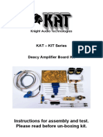 KAT-KIT Deacy Amp Assembly and Test Instructions