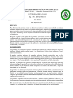 METODOS PARA LA DETERMINACIÓN DE PROTEÍNA TOTAL (Recuperado Automáticamente)