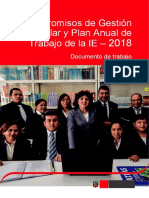 Compromisos de Gestión Escolar y Plan Anual de Trabajo - 2018