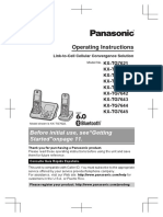 Manual Panasonic - Operating Instructions (English)