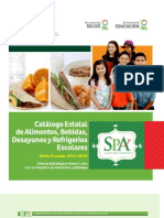 Catalogo de Refrigerios SPA 2011