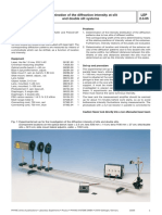 LEP 2.3.05 Determination of The Diffraction Intensity at Slit and Double Slit Systems