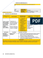 3° - Sesion de Aprendizaje - 1 - Unidad 2 - Secundaria