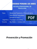 SEMANA 05 Modelo de Prevención y Promoción de La Salud Mental Comunitaria PARTE 2 PDF