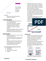 OUTLINE - Reactions & Molecular Collisions