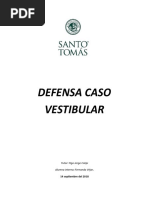 Defensa Caso Clinico Vestibular 2