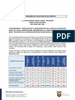 Cuadro Resumen de Calificación de Ofertas