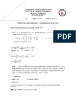 Ejercicios de Esperanza y Varianza de Walpole