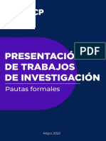 Pautas Formales - Trabajos de Investigación - ISBN