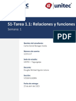 S1-Tarea 1.1, Relaciones y Funciones