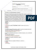 Prueba Global Lenguaje y Comunicación 7° Julio