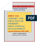 Educ 212 Theory and Practice-Module