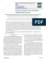 Influencing Factors On Power Losses in Electric Distribution Network