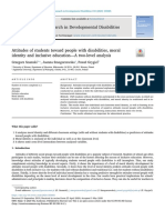 Attitudes of Students Toward People With Disabilities, Moral Identity and Inclusive Education-A Two-Level Analysis