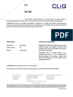 Cliq Cliqsmart PD 20 Technical Data Sheet