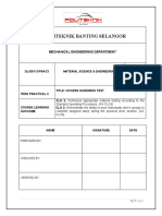 DJJ30113 LAB SHEET LAB 3 Vickers Hardness Test