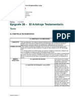 16 - El Arbitraje Testamentario