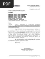 Oficio y Bases - Invitacion A Campeonato Deportivo - Aniversario MP - 2023