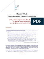 Mission O.P.C. Ordonnancement Pilotage Coordination