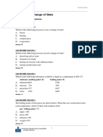 Change of State: Multiple Choice Questions