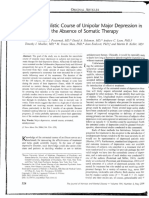 The Naturalistic Course of Major Depression N The Absence of Somatic Therapy