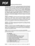 Contrato de Locacion de Servicios - Instalacion de Paneles