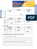 Ejercicios de Formas Verbales Conjugación Pretérito - Iii Bimestre - 12-09-2022