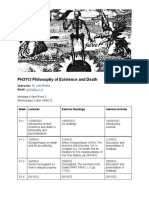 PH3113 Philosophy of Existence and Death