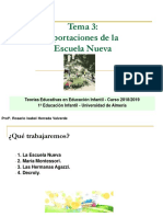 Tema 3 Aportaciones de La Escuela Nueva