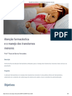 Tema 4 - Atenção Farmacêutica e o Manejo Dos Transtornos Menores