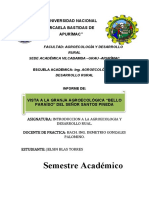 Informe de Introduccion A La Agroecologia Abancay