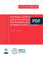 Estrategias y Políticas para La Reconstrucción Con Transformación Pospandemia en América Latina y El Caribe