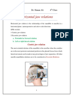 7 Horizontal Jaw Relations