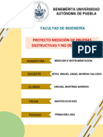 Proyecto Medición de Pruebas Destructivas y No Destructivas