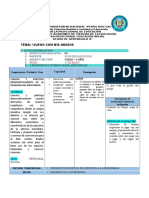 Tema: "Juego Con Mis Amigos: 1. Datos Informativos: 2. 3. 4. 5. 6. 2. Propósitos Y Evidencias de Aprendizaje