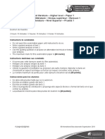 1 - Prueba 1 Lengua y Literatura - Examen de Muestra