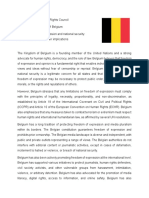 Belgian Position Paper