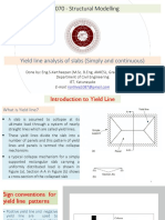 CE4070 Structural Modelling Yield Line Analysis of Slab IET