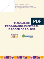 Manual de Propaganda Eleitoral e Poder de Policia Eleicoes 2022